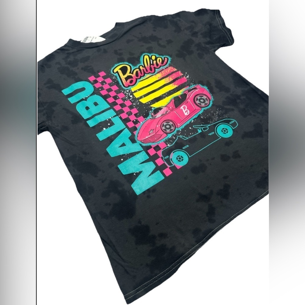 Barbie Malibu Graphic T-Shirt Girls Kids Sizes Short Sleeve Top - Picture 2 of 6